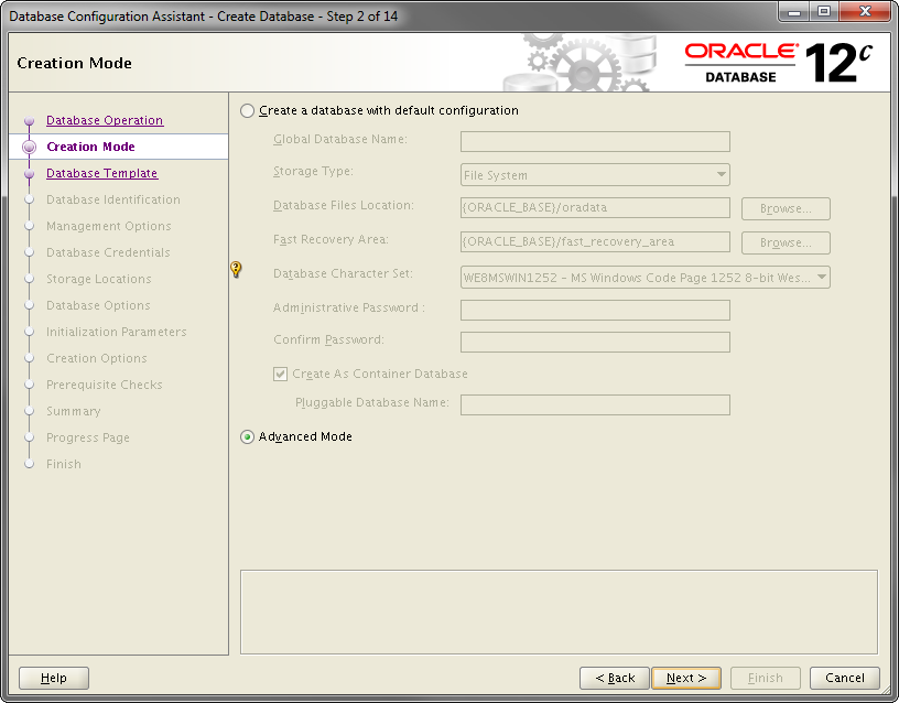 2014-07-30 11_55_03-Database Configuration Assistant - Create Database - Step 2 of 14